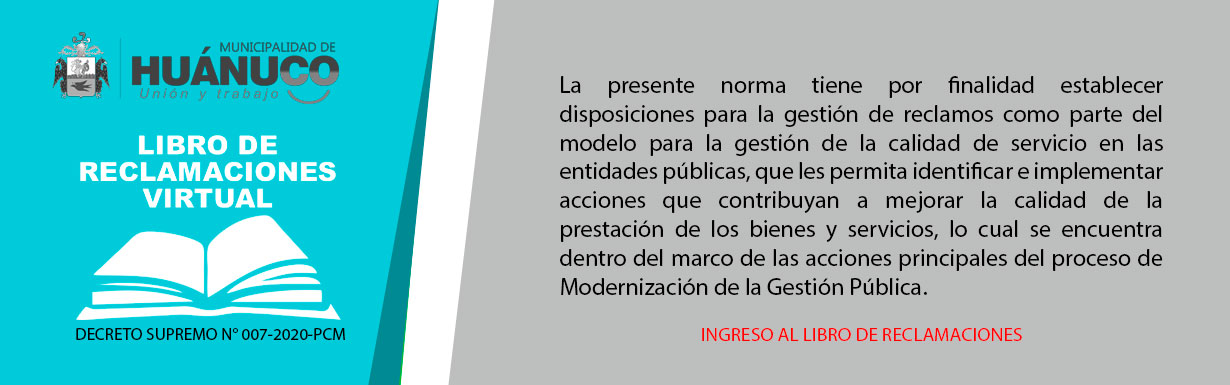 LIBRO DE RECLAMACIONES